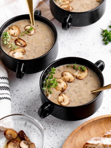 Instant Pot Cream of Mushroom Soup.