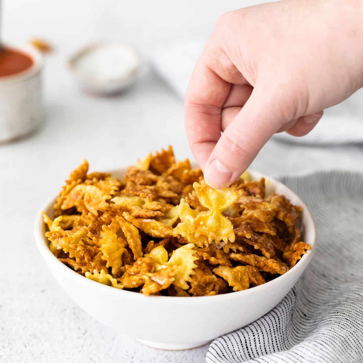 How to Make Air Fried Pasta Chips