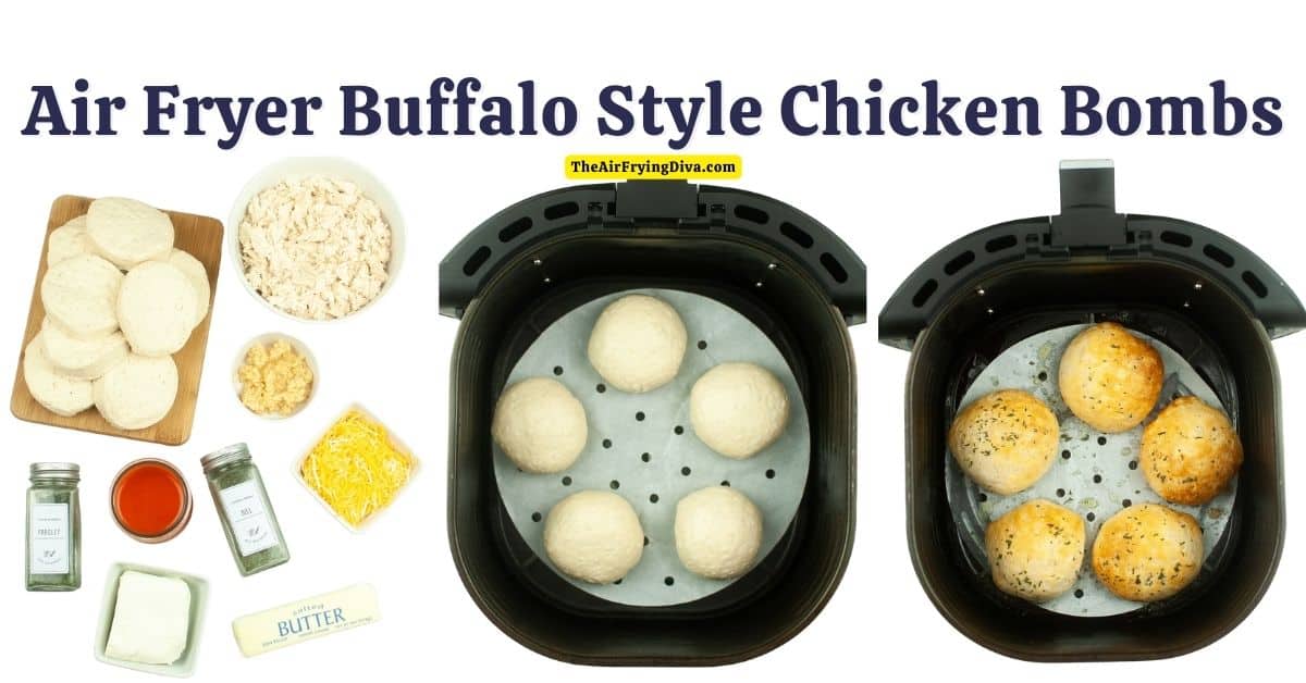 Air Fryer Buffalo Style Chicken Bombs