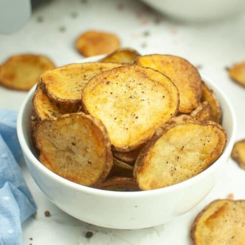 Air Fryer Salt and Pepper Potato Chips