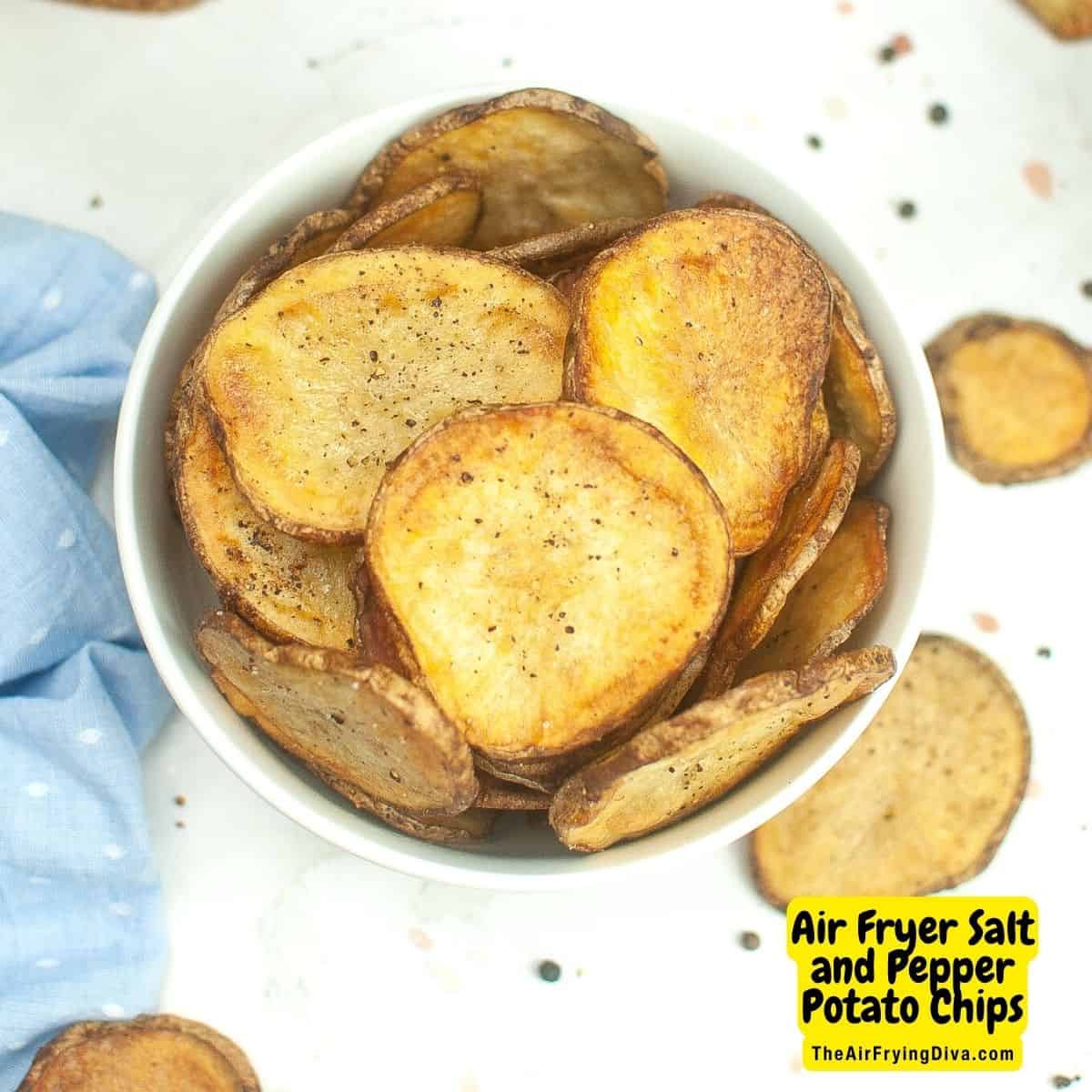 Air Fryer Salt and Pepper Potato Chips