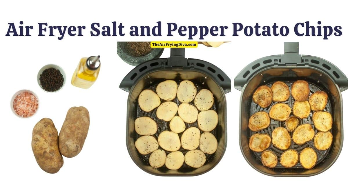 Air Fryer Salt and Pepper Potato Chips