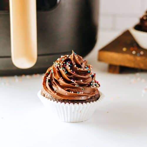 Air Fryer Chocolate Cupcakes