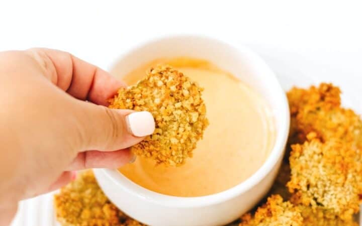 Seasoned Air Fryer Pickles