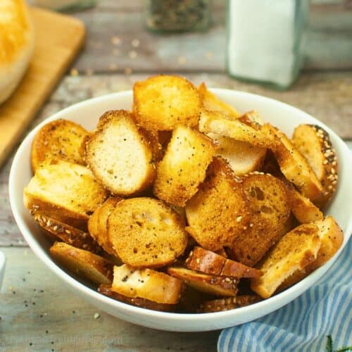 Air Fryer Everything Bagel Chips