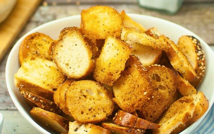 Air Fryer Everything Bagel Chips