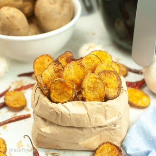 Air Fryer Barbecue Potato Chips