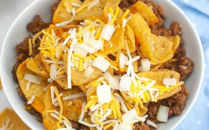 Air Fryer Frito Pie (3 Ingredients!)