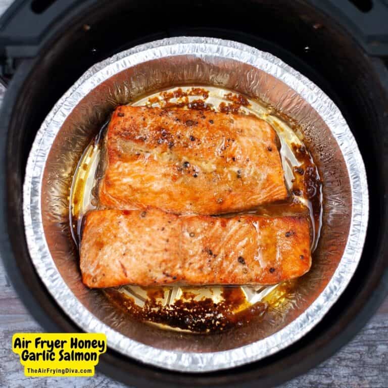 Air Fryer Honey Garlic Salmon - theairfryingdiva.com