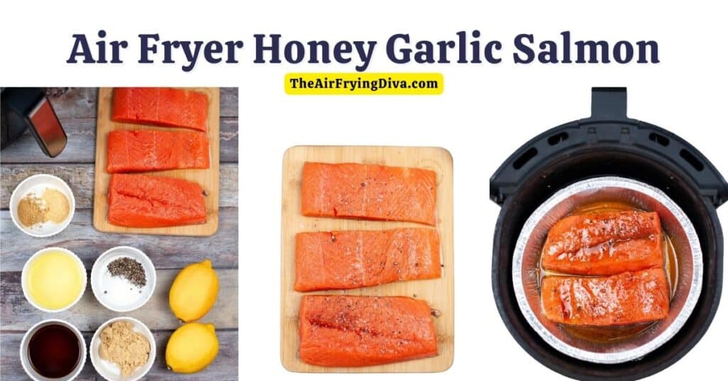 Air Fryer Honey Garlic Salmon - theairfryingdiva.com