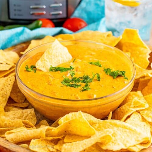 Slow Cooker Chorizo Queso Dip (Crockpot Recipe)