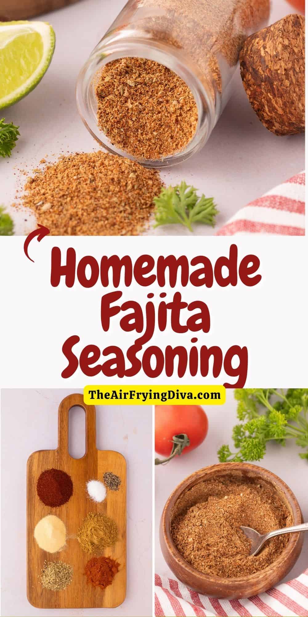 How to Make Homemade Fajita Seasoning a simple recipe for seasoning that can be used for  fajitas, dips, marinades, and more.