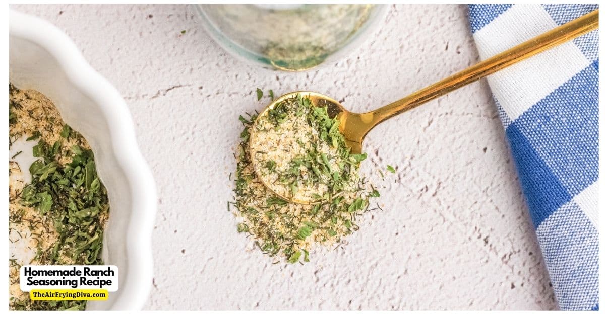 Homemade Ranch Seasoning Recipe, a simple recipe for seasoning that can be used for dressings, marinades, dips, and more.