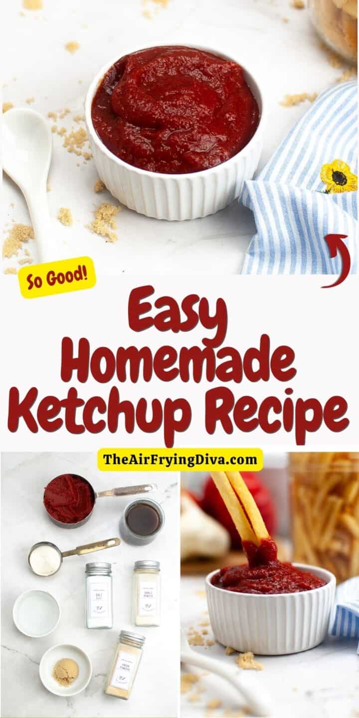 Easy Homemade Ketchup - theairfryingdiva.com