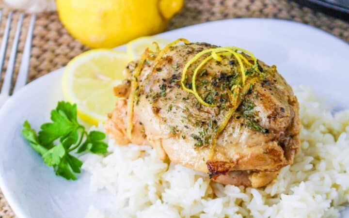 Crockpot Lemon Pepper Chicken