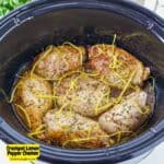 Crockpot Lemon Pepper Chicken