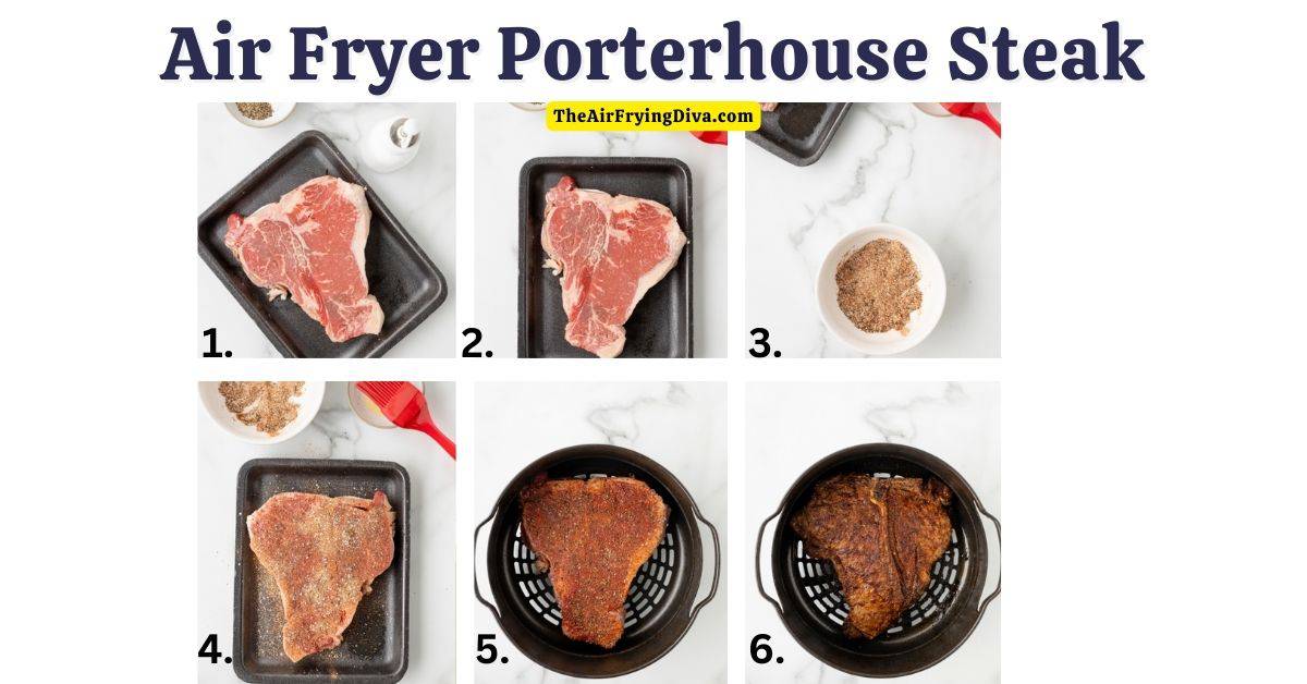 Air Fryer Porterhouse Steak