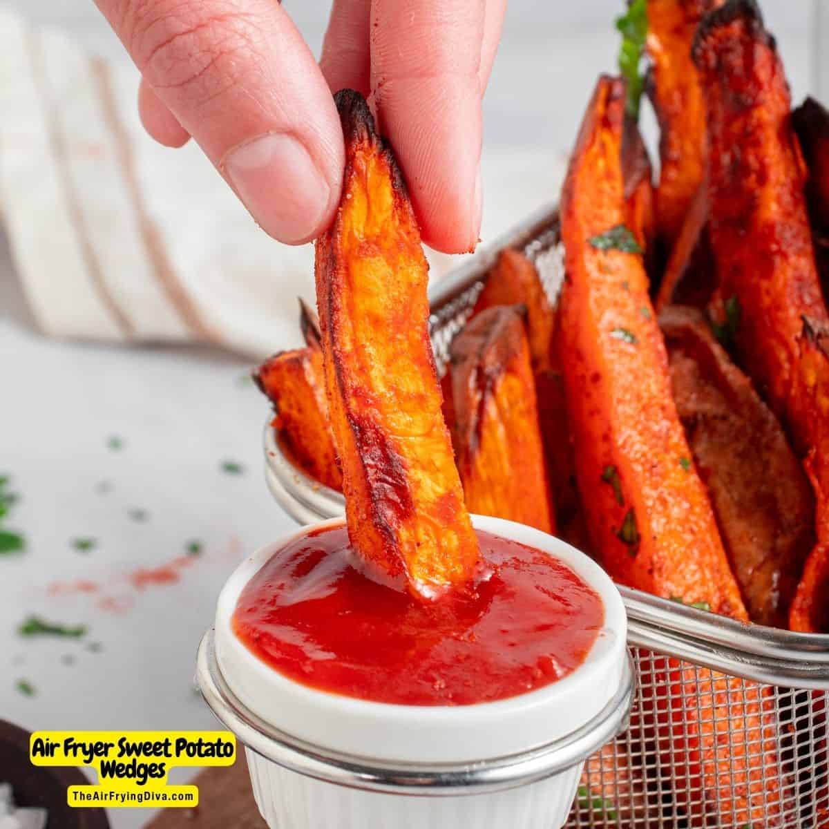 Make delicious Air Fryer Sweet Potato Wedges with this easy recipe. Crispy and flavorful, they make a perfect side dish for any meal.