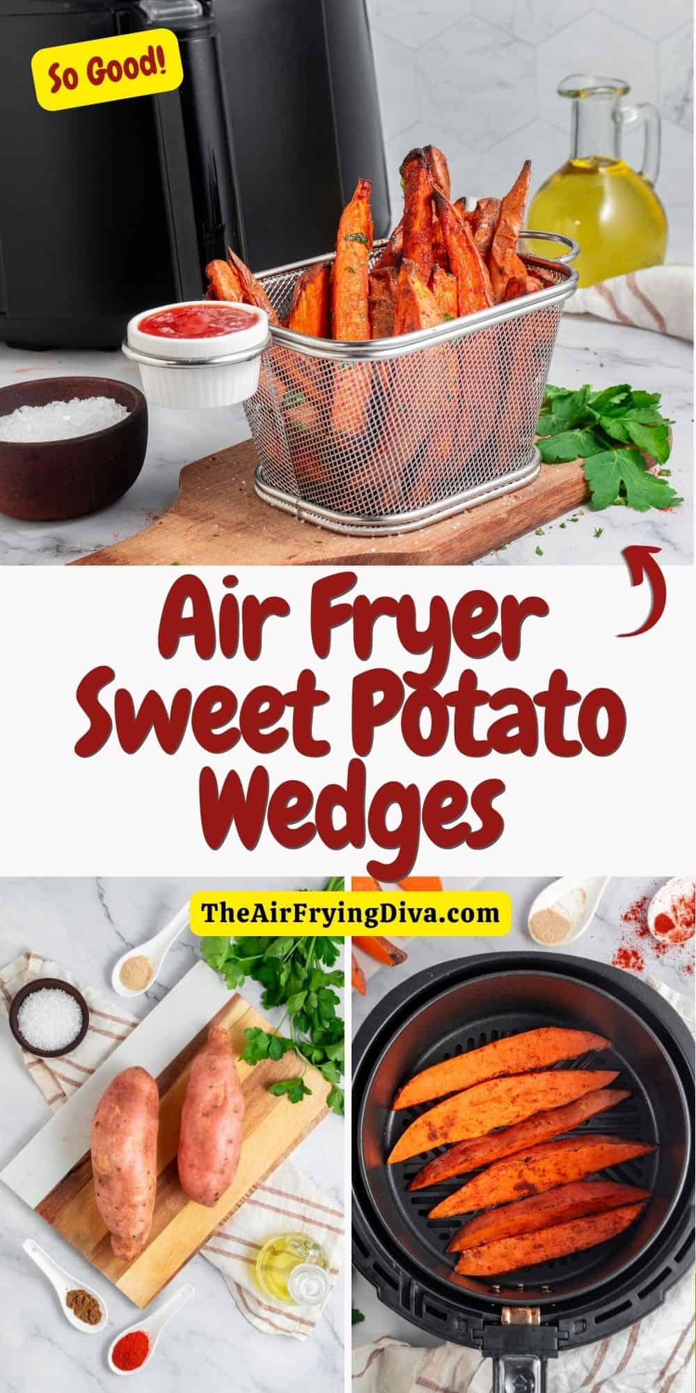 Make delicious Air Fryer Sweet Potato Wedges with this easy recipe. Crispy and flavorful, they make a perfect side dish for any meal.