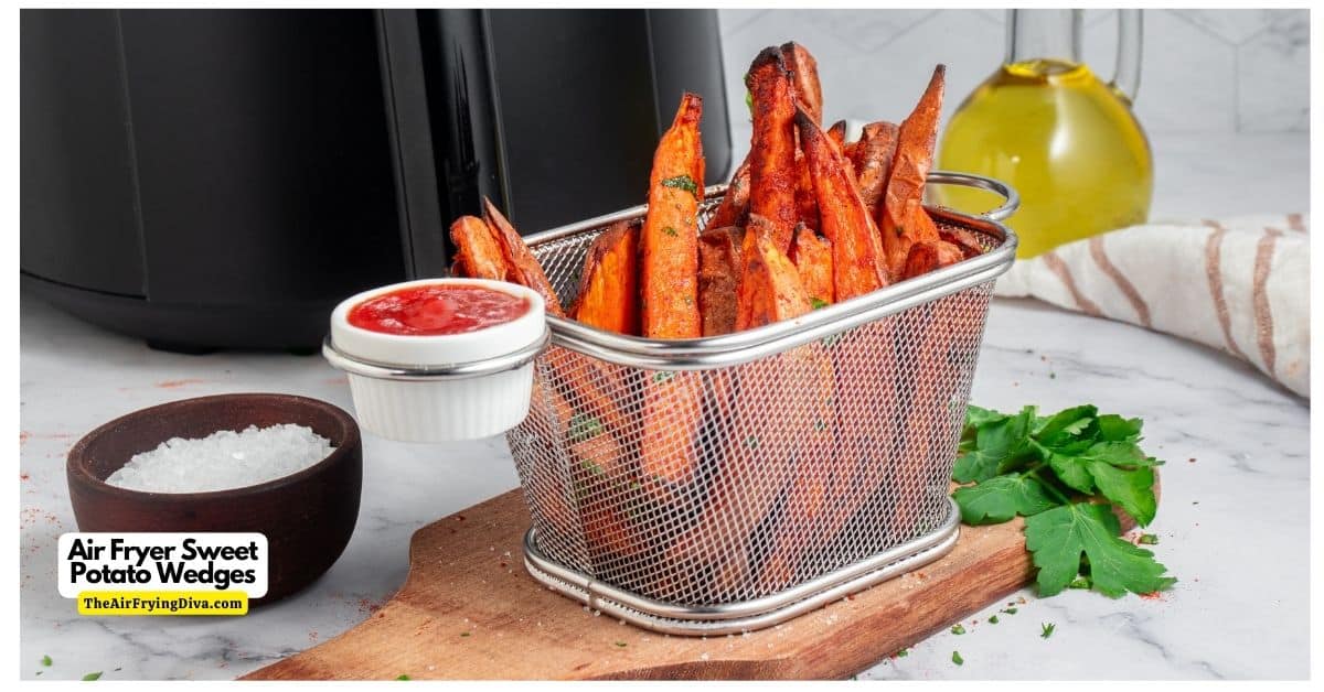 Make delicious Air Fryer Sweet Potato Wedges with this easy recipe. Crispy and flavorful, they make a perfect side dish for any meal.