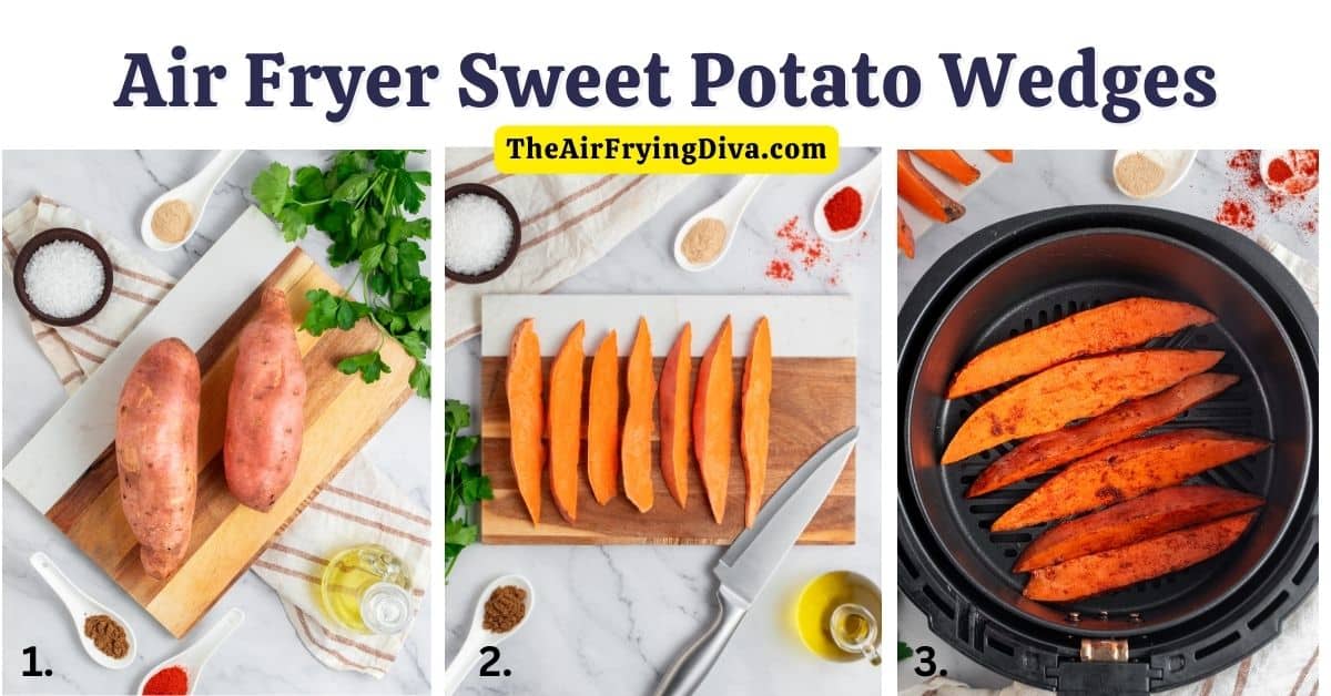 Make delicious Air Fryer Sweet Potato Wedges with this easy recipe. Crispy and flavorful, they make a perfect side dish for any meal.