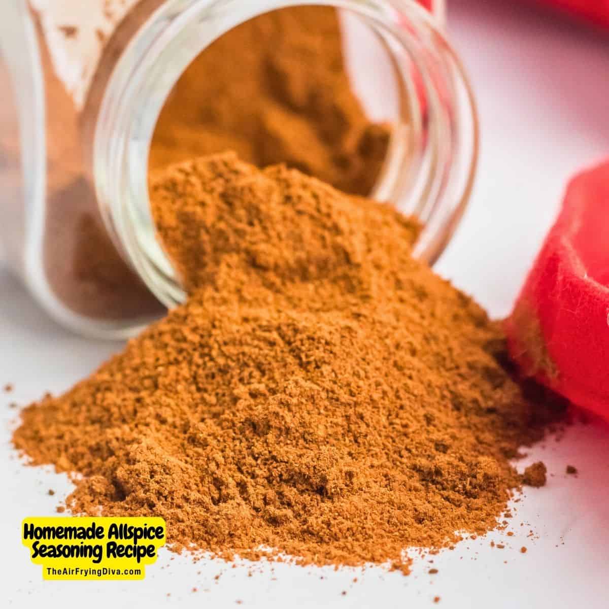 Homemade Allspice Blend Recipe, a simple three ingredient blend of common spices which can be used in a variety of recipes.