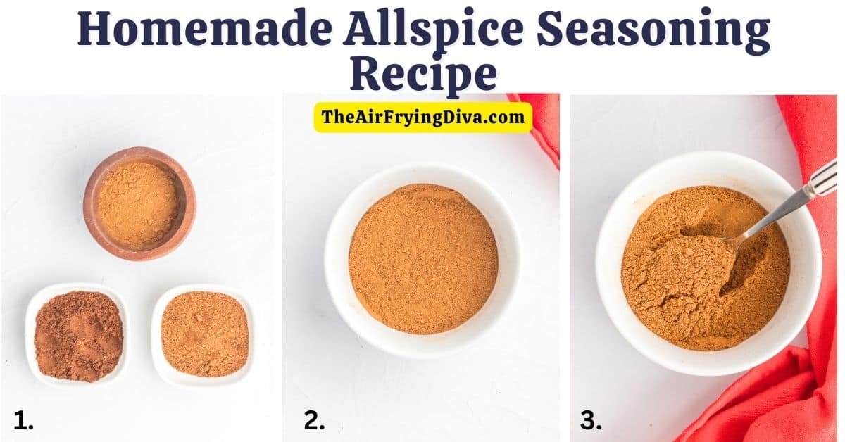 Homemade Allspice Blend Recipe, a simple three ingredient blend of common spices which can be used in a variety of recipes.