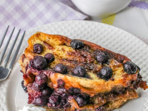 Crockpot Blueberry French Toast Casserole