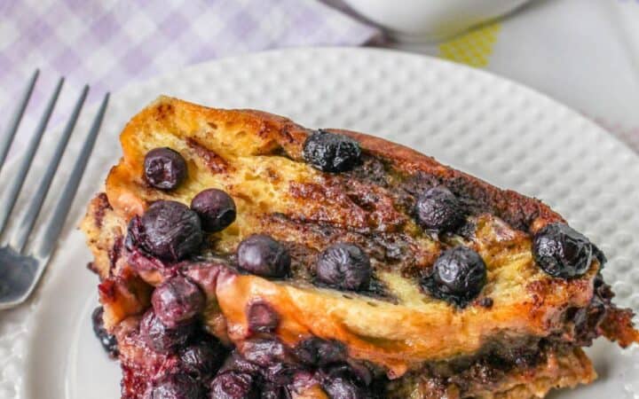 Crockpot Blueberry French Toast Casserole
