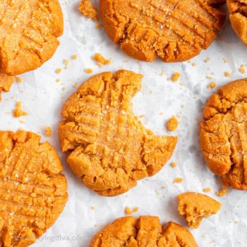 Air Fryer Peanut Butter Cookies