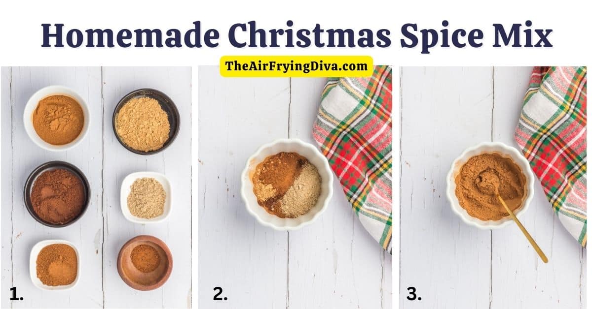 Homemade Christmas Spice Mix, a holiday season favorite blend of aromatic spices commonly used in recipes or as potpourri.