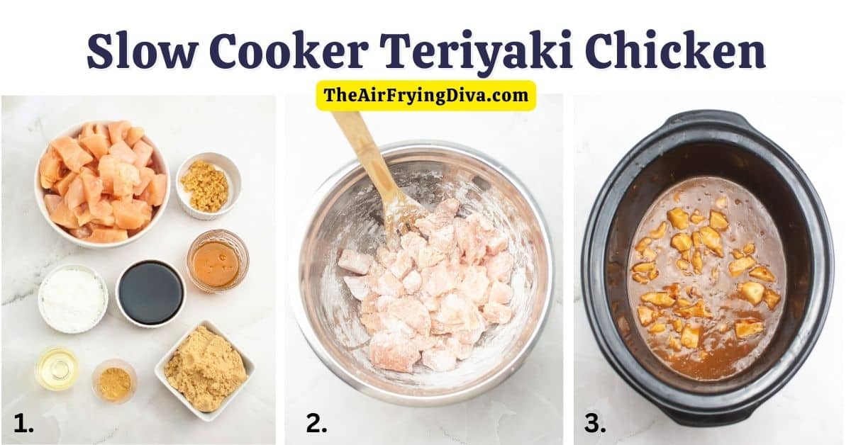 Slow Cooker Teriyaki Chicken, an easy and delicious Crockpot chicken recipe made with honey and soy sauce slow cooked to perfection.