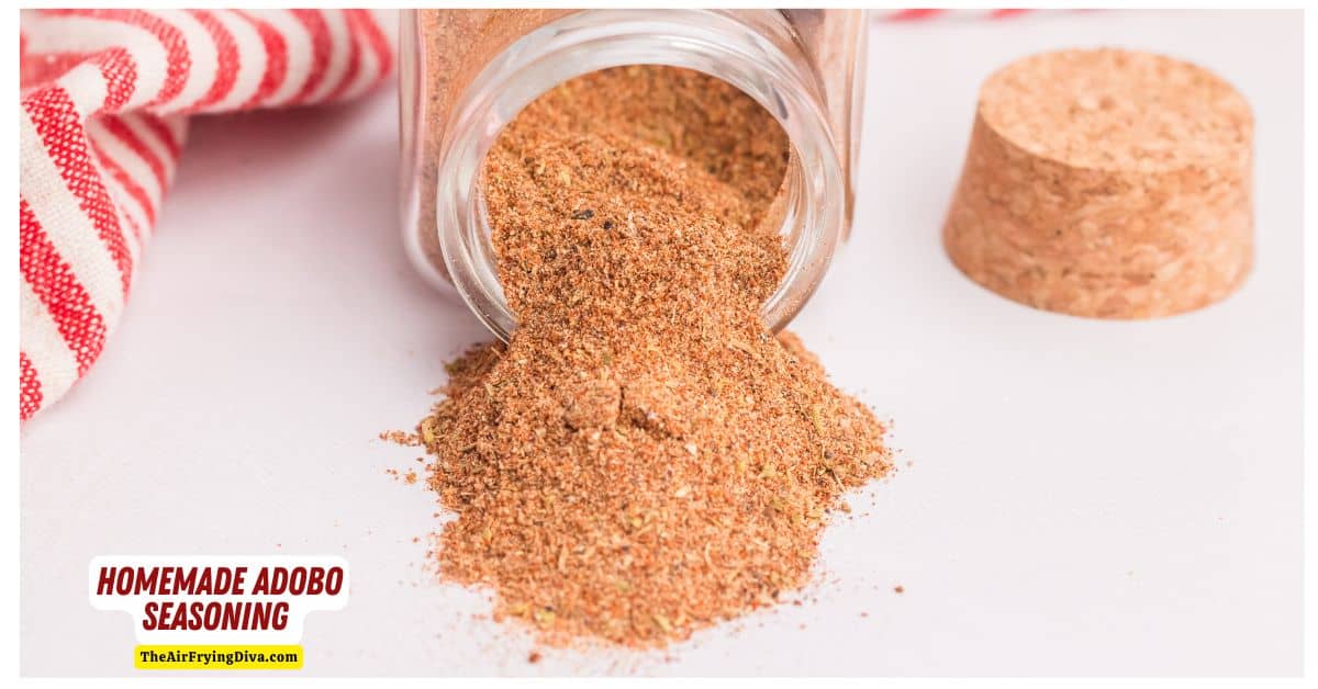 Homemade Adobo Seasoning,  a simple recipe for a versatile and flavorful seasoning blend that is bold, flavorful, and somewhat spicy.