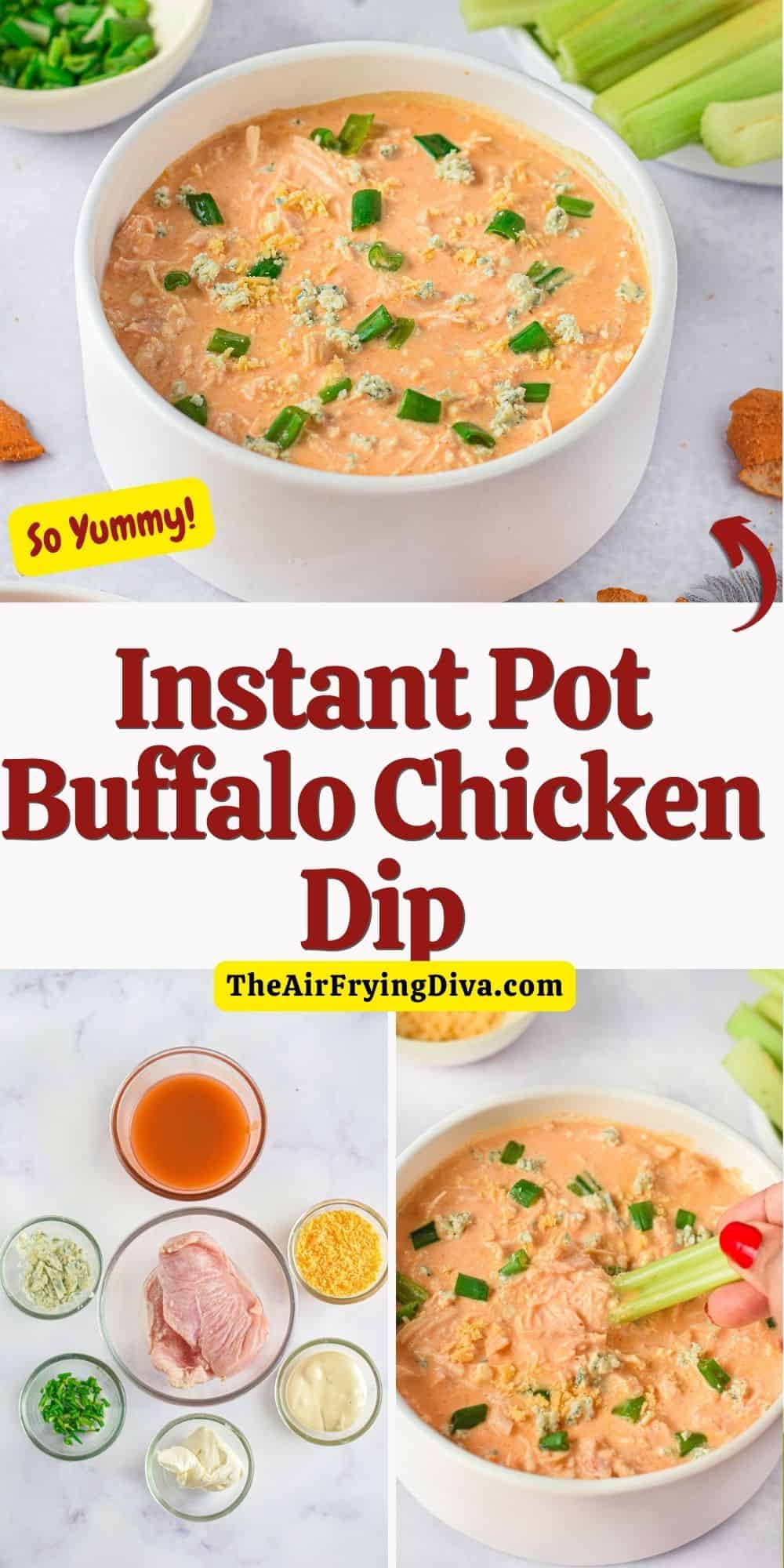 Get ready for a flavor explosion with Instant Pot Buffalo Chicken Dip! Tangy hot sauce, creamy cheese, and juicy chicken in a deliciously addictive dip.