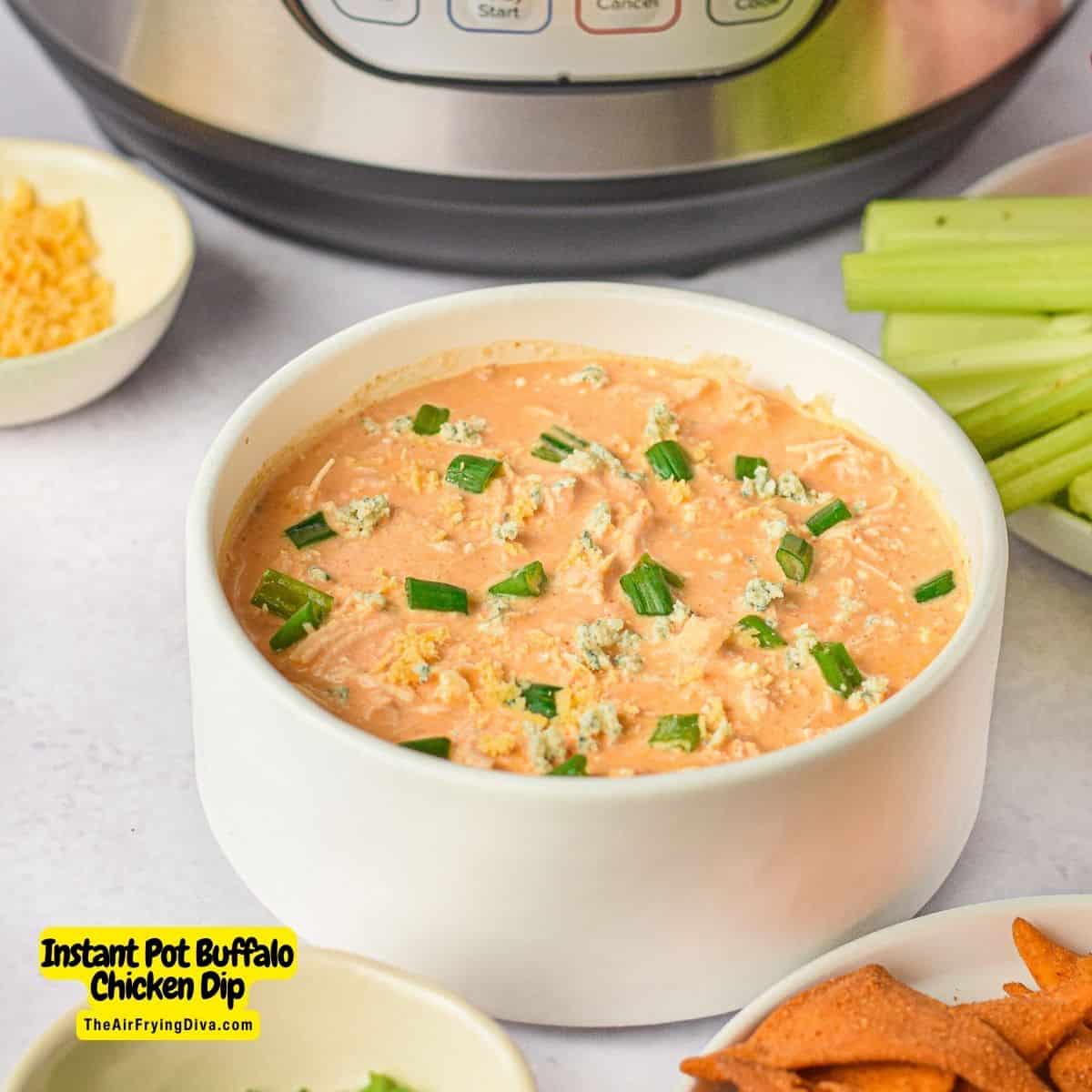 Get ready for a flavor explosion with Instant Pot Buffalo Chicken Dip! Tangy hot sauce, creamy cheese, and juicy chicken in a deliciously addictive dip.