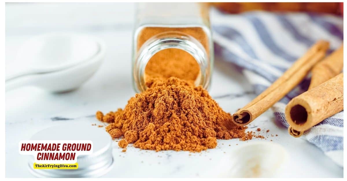 Homemade Ground Cinnamon, an easy recipe for making ground cinnamon spice for baking at home in a matter of minutes.