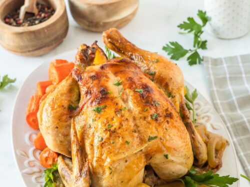 Dutch Oven Whole Roasted Chicken