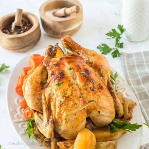 Dutch Oven Whole Roasted Chicken