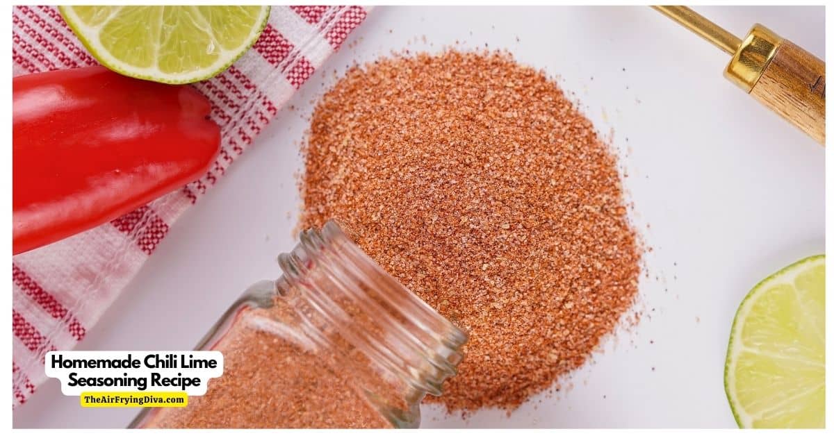 Homemade Chili Lime Seasoning Recipe, a simple recipe for a versatile and flavorful seasoning blend that is spicy and citrusy.