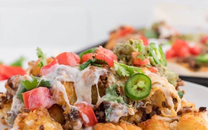 Sheet Pan ‘Totchos’ (tater tot nachos)