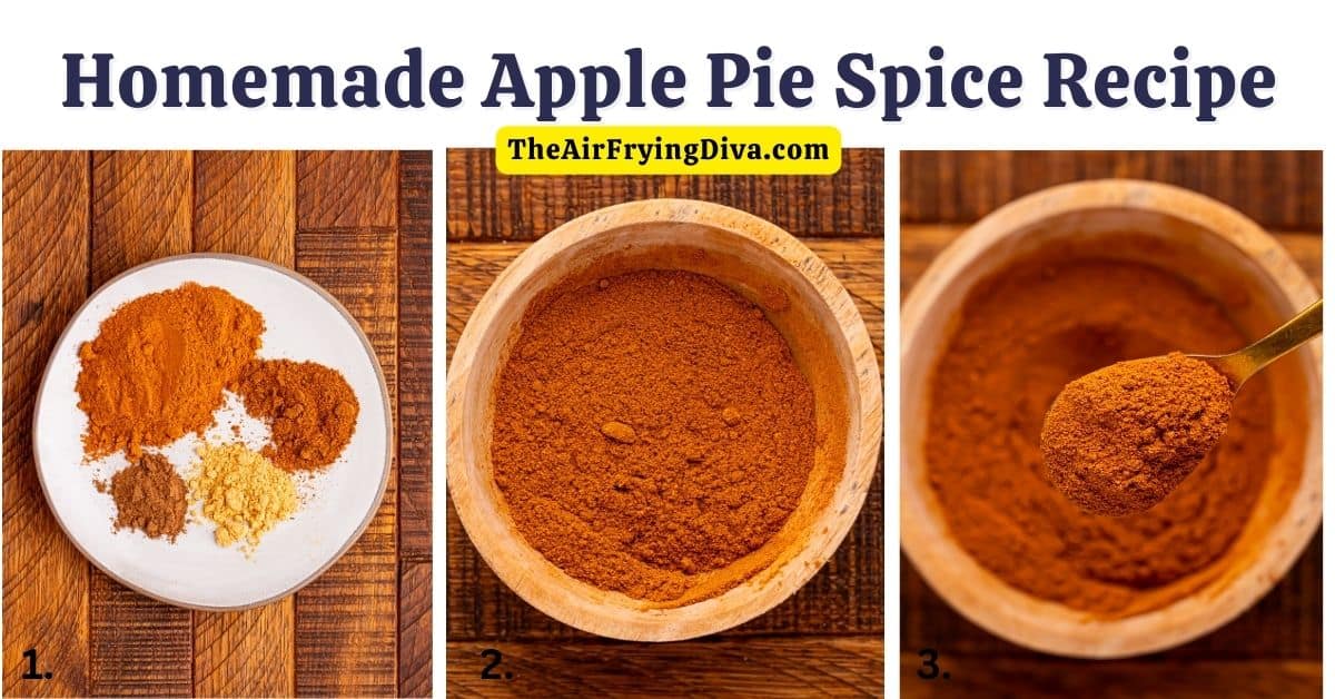 Homemade Apple Pie Spice Recipe, the perfect blend of fall spices that can be used to enhance the flavor of pies, crumbles, and crisps.