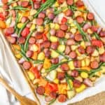 Sheet Pan Cajun Sausage with Vegetables