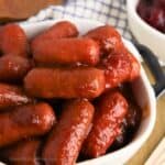 Crockpot Cranberry Chili Cocktail Sausages