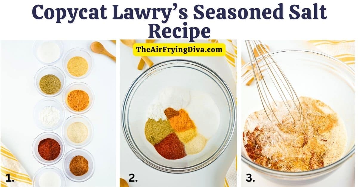 Copycat Lawry’s Seasoned Salt Recipe, a simple recipe for a versatile and flavorful seasoning blend that is bold  and flavorful.