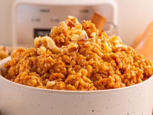 Crockpot Baked Pumpkin Oatmeal