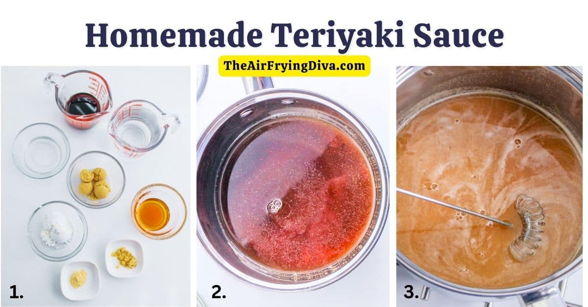 How to Make Homemade Teriyaki Sauce, a quick and easy 5 minute recipe for a delicious Asian marinade, glaze  or dipping sauce.