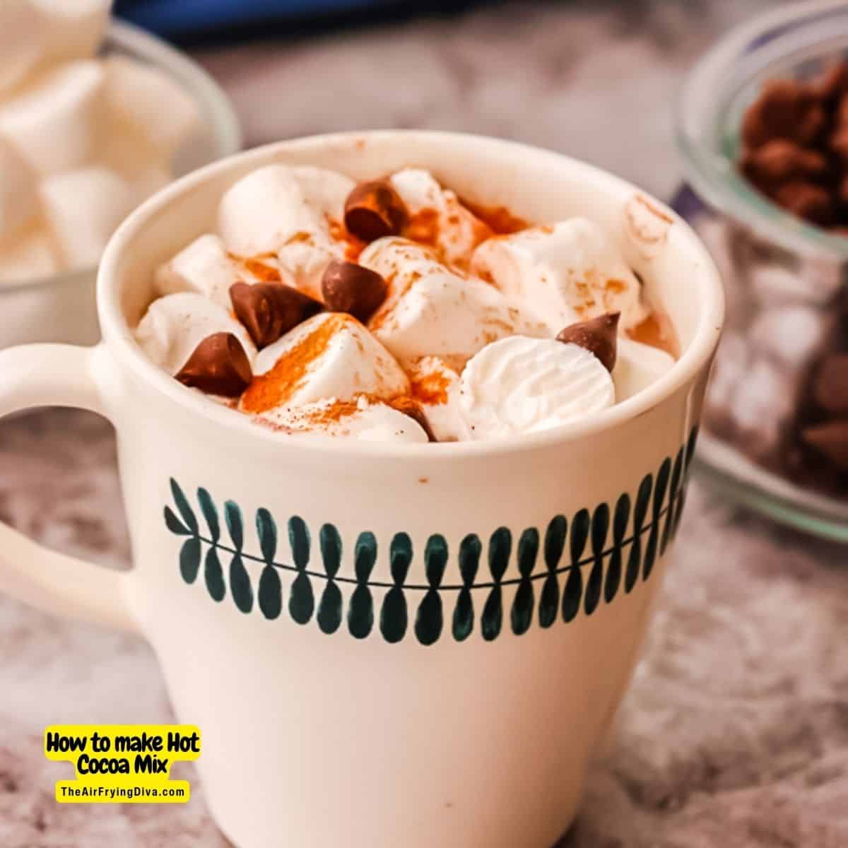 How to Make Hot Cocoa Mix, a simple and delicious recipe for powdered mix that can be used to make a warm and comforting beverage.