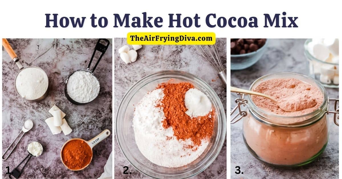 How to Make Hot Cocoa Mix, a simple and delicious recipe for powdered mix that can be used to make a warm and comforting beverage.