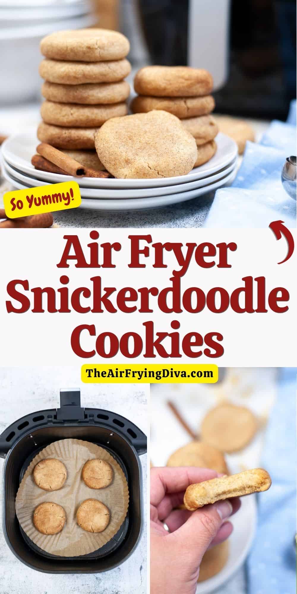 Air Fryer Snickerdoodle Cookies