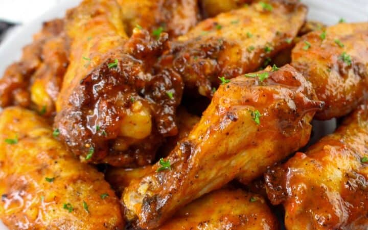 Sheet Pan Hot Honey Chicken Wings